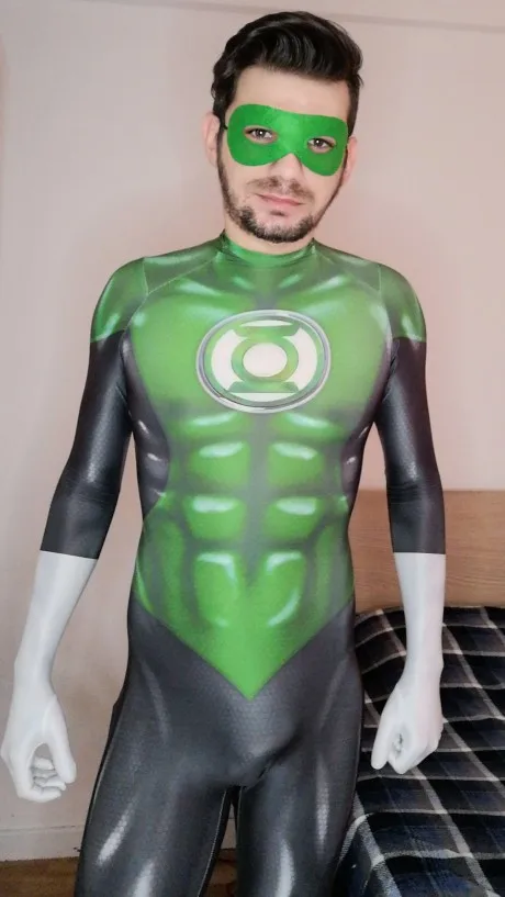 

Halloween Men Green Cosplay Costumes Adults Kids Hero Zentai Adult Kids Bodysuit