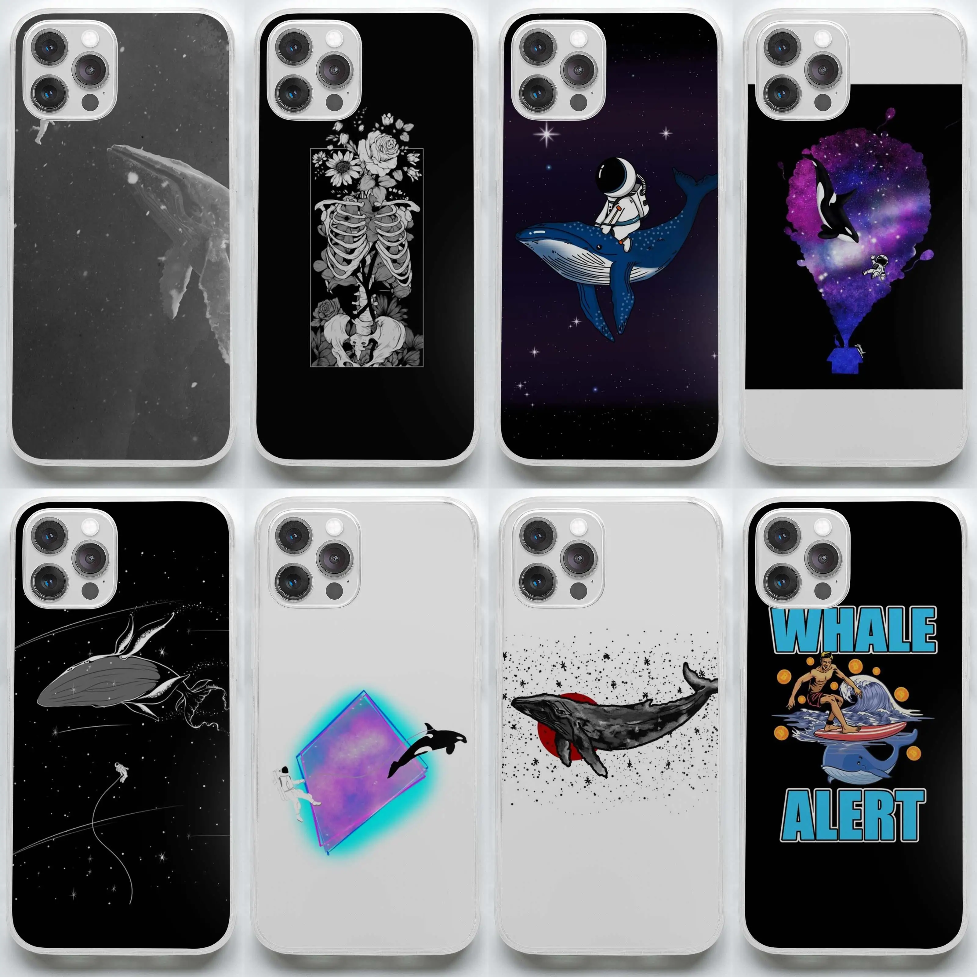 

Чехол для телефона с рисунком астронавта и Кита Exo Sing для вас мягкий готический Цветок кости в чехле для iPhone 11 12 13 Pro Max Mini X XS XR Max 7 8