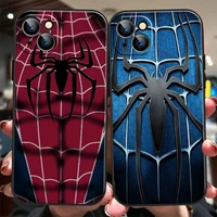 marvel spiderman logo for iphone 13 12 11 pro max 12 13 mini x xr xs max 6 6s 7 8 plus phone case silicone cover funda carcasa