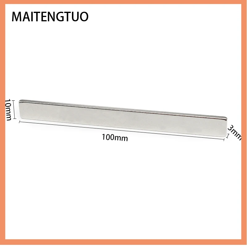 

2/3/5/10/15/20PCS 100x10x3 Longer Quadrate Rare Earth Neodymium Magnet N35 Block Permanent Neodymium Magnet 100x10x3mm 100*10*3