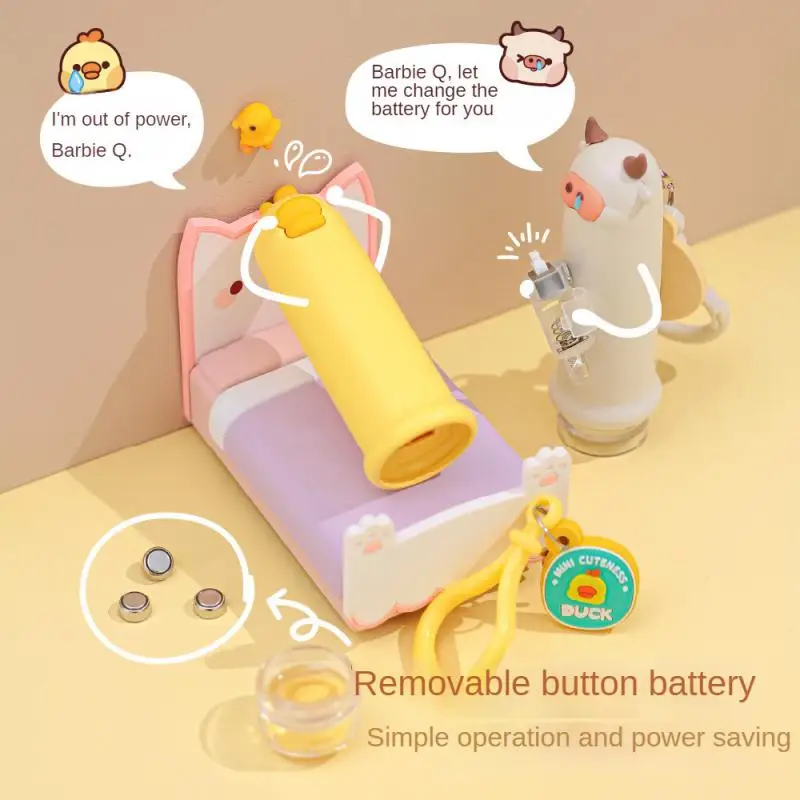 

Mini Flashlight Compact Chick Rabbit Keychain Flashlight Bag Size Batteryoperated High Brightness Cartoon Shape Portable Light