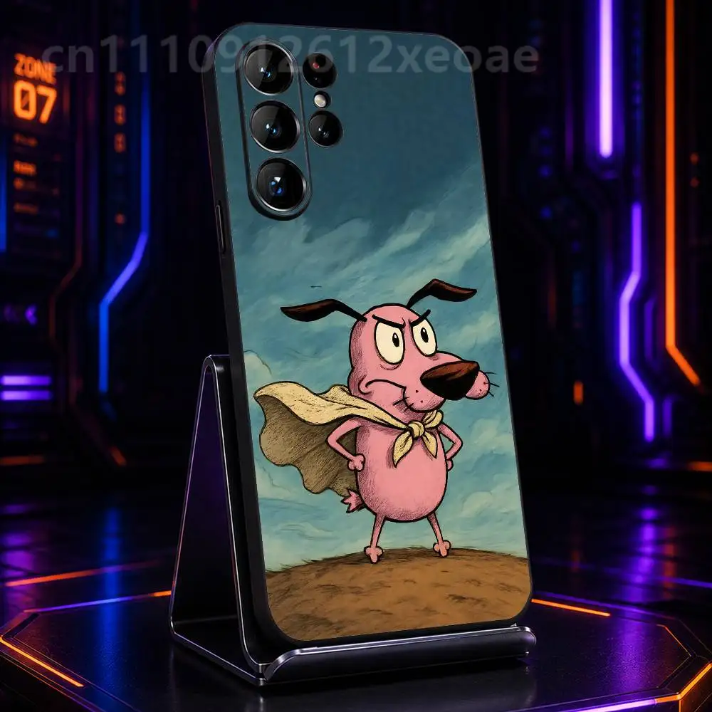 Фото Чехол Dog C-Courage The C-Cowardly Black из ТПУ, противоударный, для Samsung Galaxy S21 S23 S25 S20 S22 S24 S26 S30 Plus Ultra №3