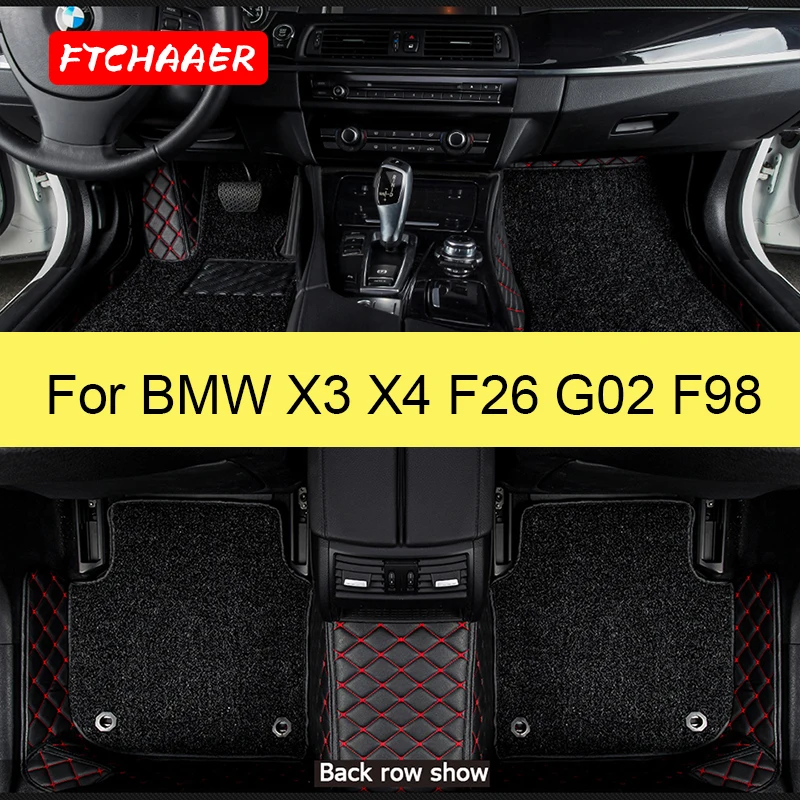 

Автомобильные коврики FTCHAAER для BMW X3, X4, F25, E83, G01, F97, F26, G02, аксессуары для ног, авто