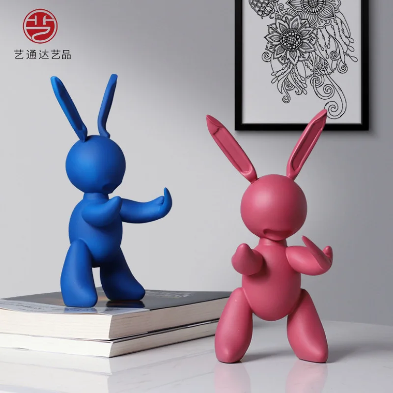 

Полимерные поделки, современное простое и креативное украшение для дома, прекрасный кролик, настольные украшения