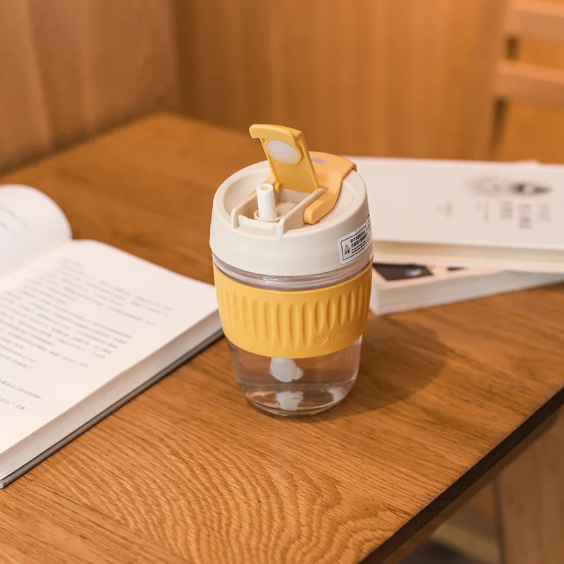 

Креативная портативная двухслойная чашка для питья Милая бутылка для воды Прямая чашка для питья молока кофе