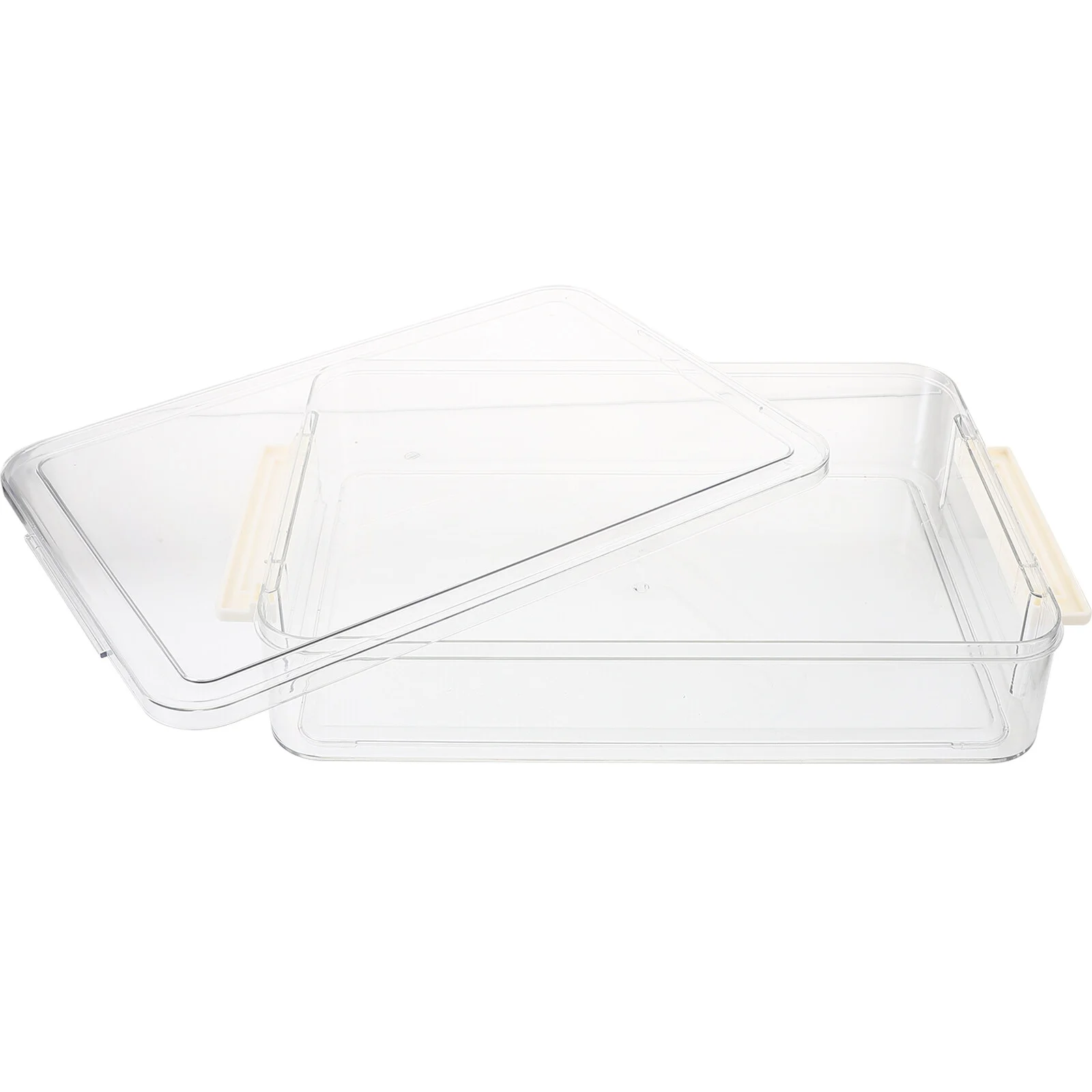 

Photo Box Clear Storage Bins Lids Plastic Bin With Lid Totes Document Containers Organizing Pp Office