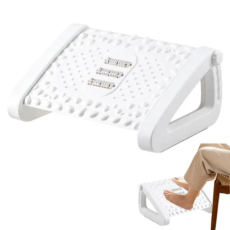 Footrest Under The Table Ergonomic Foot Stools With Massage 