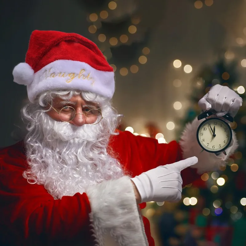 Классические Рождественские Шапки Санта-Клауса С Вышивкой Праздничная