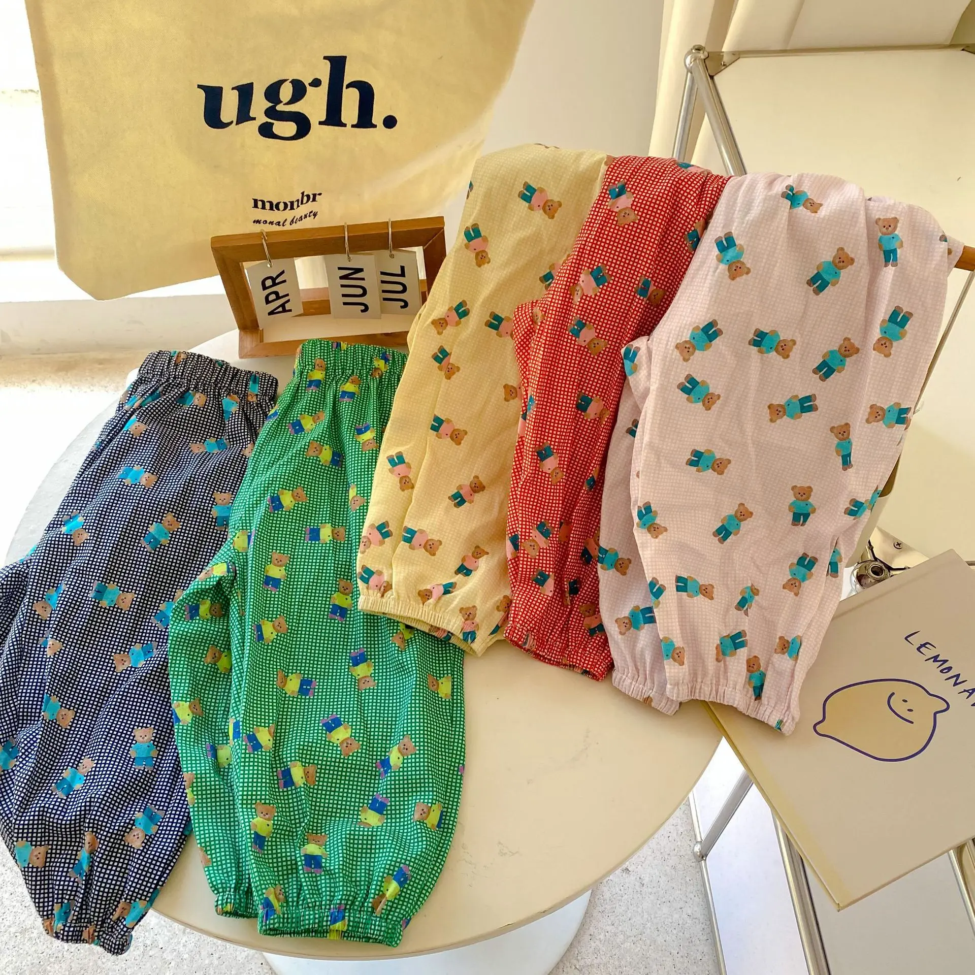 

New Summer Children Clothes Child girls Cartoon Bear Leggings Pants Toddler Boys Comfortable Casual Sweatpants