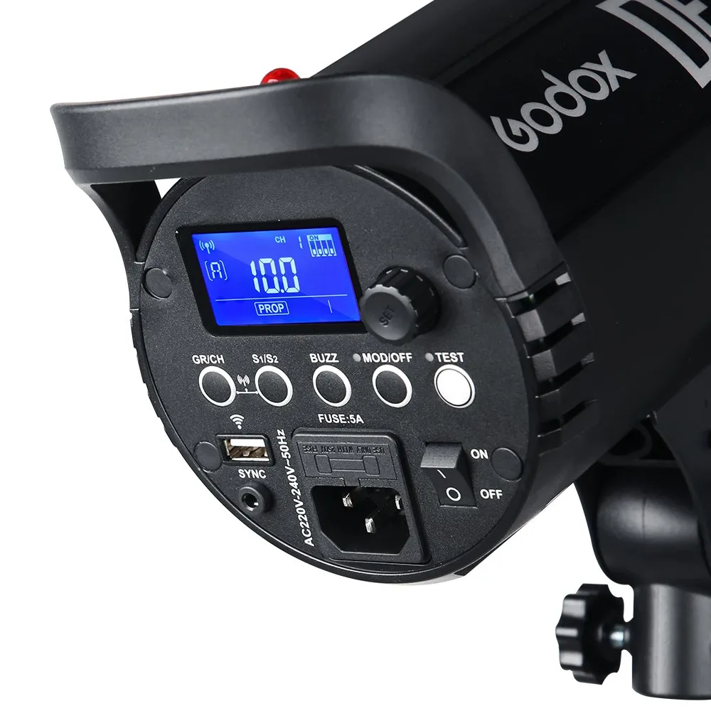 Студийная Вспышка Godox DE400II 400 Вт 400Ws GN65 стробоскоп налобный фонарь для фотосъемки