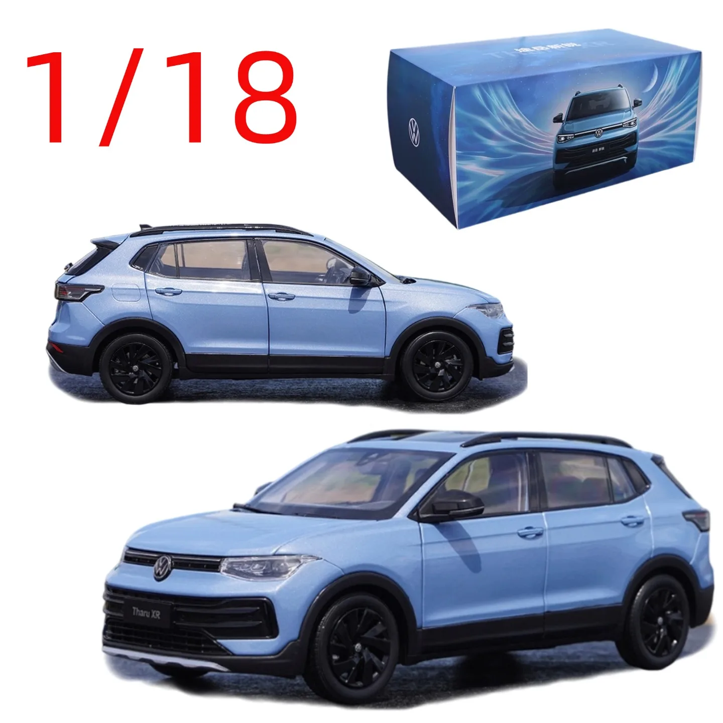 Фото Масштабная модель автомобиля VW Tharu XR SUV 1:18, литая под давлением, из сплава, внедорожник Tharu XR, игрушечная модель, подарок для мальчиков, в оригинальной коробке №1