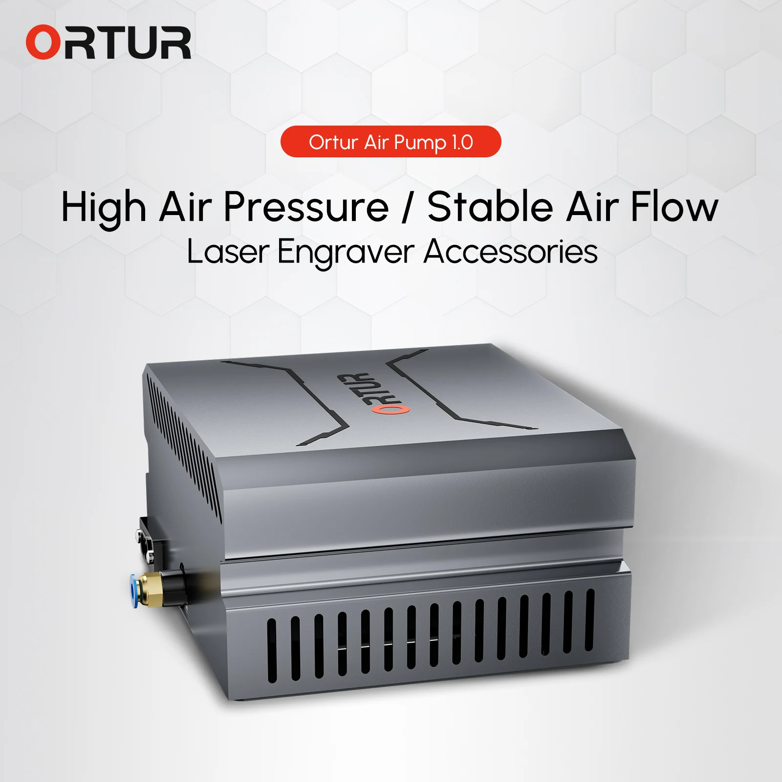 Ortur Air Pump 50L/min Pressure ≥0.003mpa For Laser Cutter Engraver Wood Cutting Cleaning Router Air Assist Tools No yellow edge