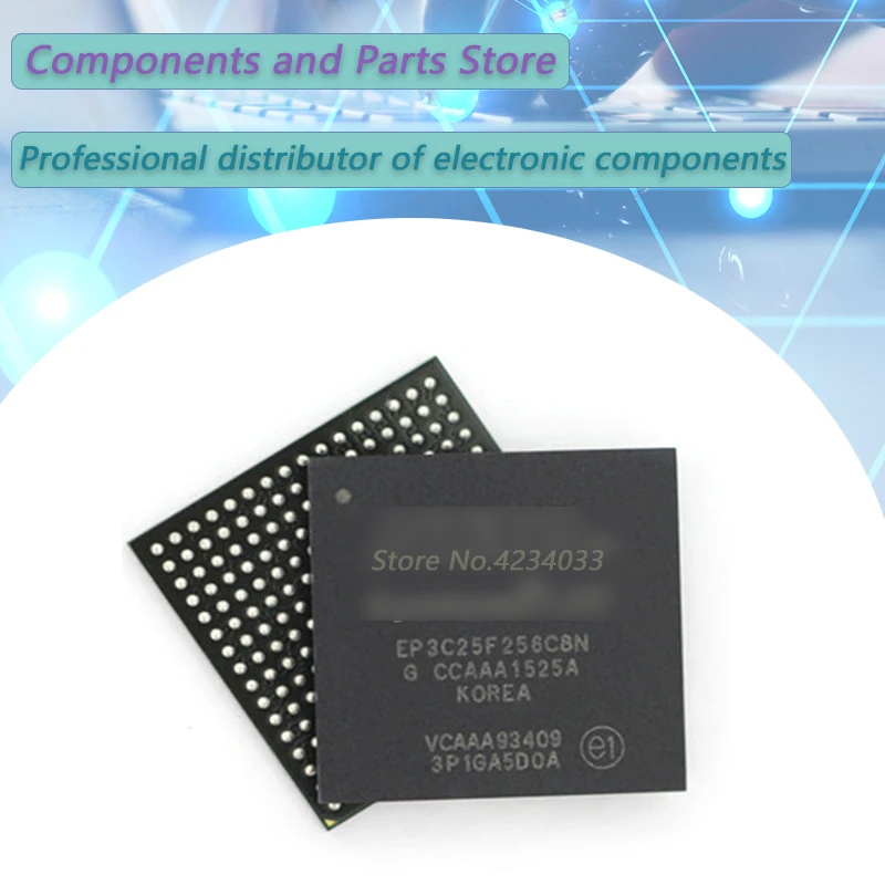 

1pcs 100% New EP3C25E144I7N EP3C25F256C8N BGA256 Geïntegreerde Chip Originele Nieuwe