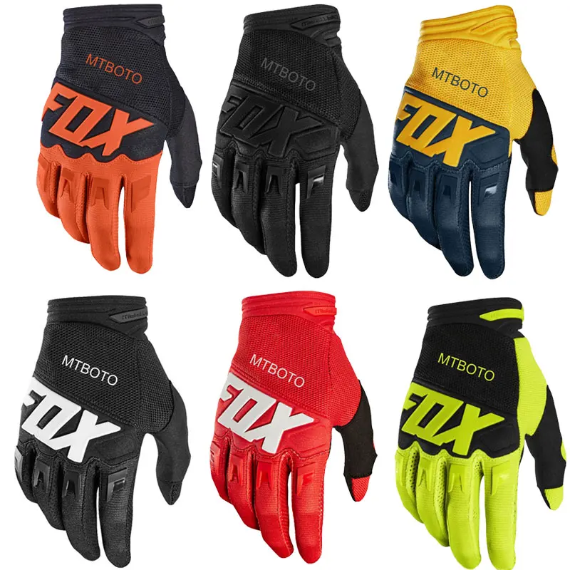 Motorcycle gloves for men MTBoto Fox Cycling Gloves Luxury High Quality Breathable Motorcycle MTB Road Bike Bicycle moto Gloves