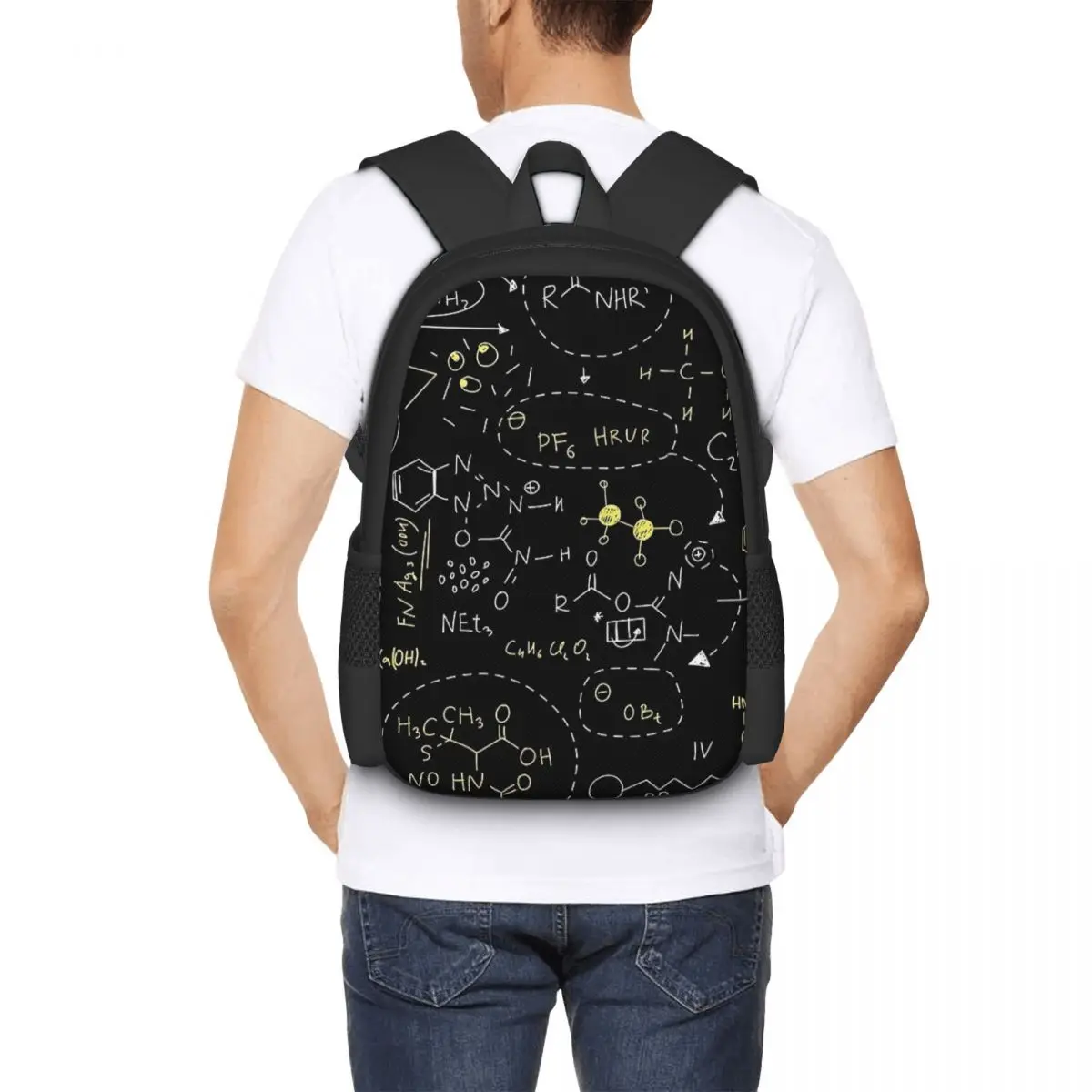 Chemistry Science On School Blackboard Backpack for Girls Boys Travel RucksackBackpacks for Teenage school bag