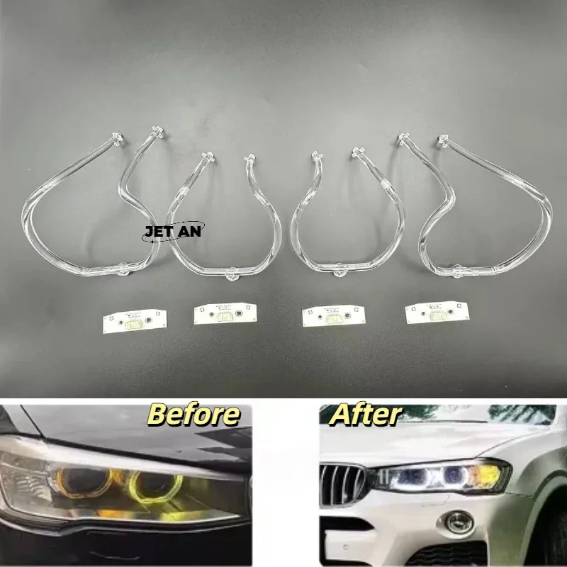 Фото Для BMW X3 X4 F25 2014-2017 автомобильные фары DRL световые полосы ангельские глазки чип балластный модуль освещения аксессуары для обслуживания №1