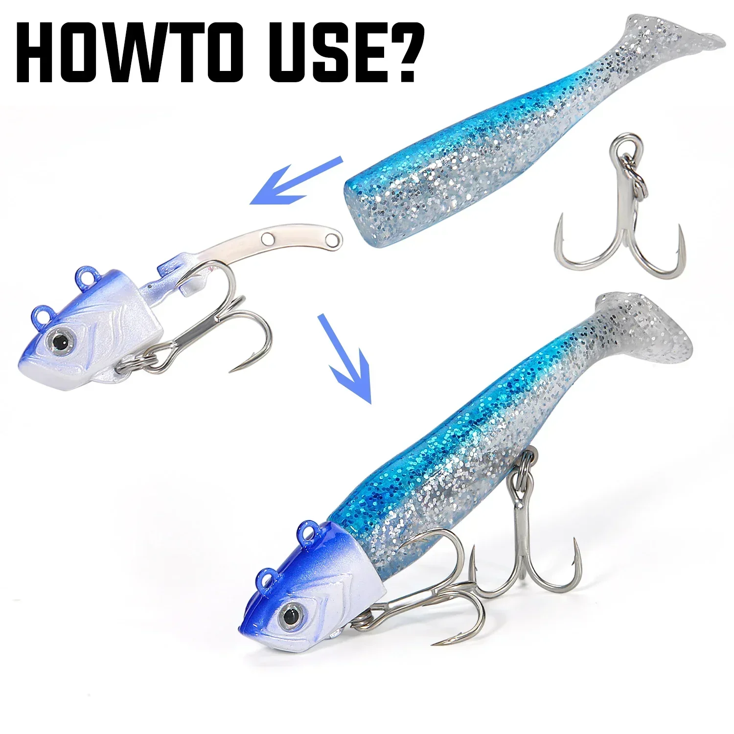 Рыболовная приманка Sougayilang Мягкая в форме гольяна 18 г 28 для морской рыбалки лодки