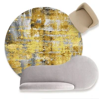 yellow gray round living room carpet nordic area rugs for bedroom decoration abstract print floor mat chair home decor door mat