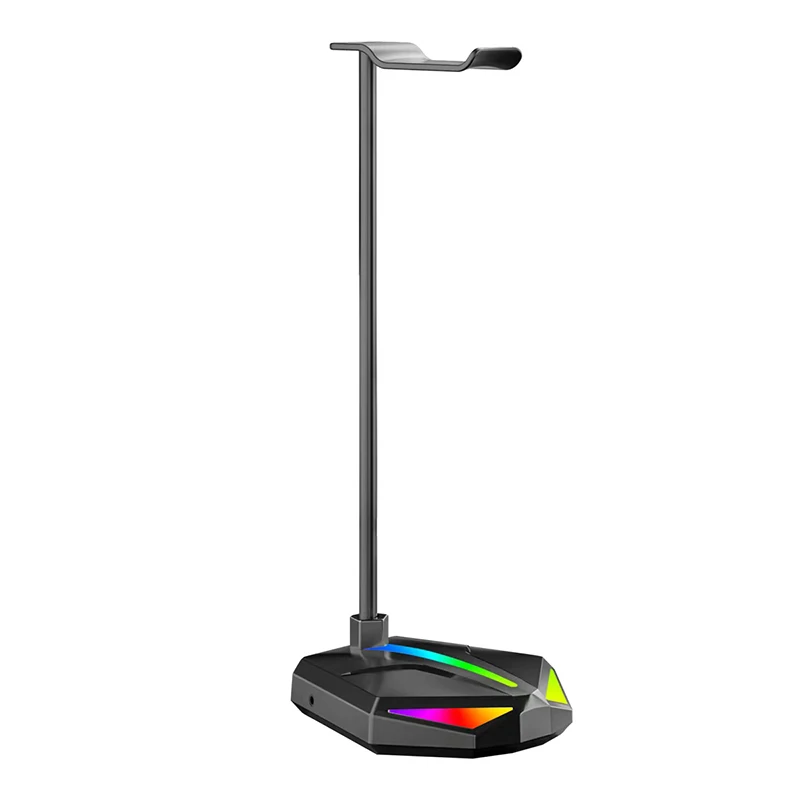 

RGB Headphone Holder Gamer Headset Rack Bracket Desktop Earphone Display Stand PC Gaming Accessories Aluminum Alloy Base