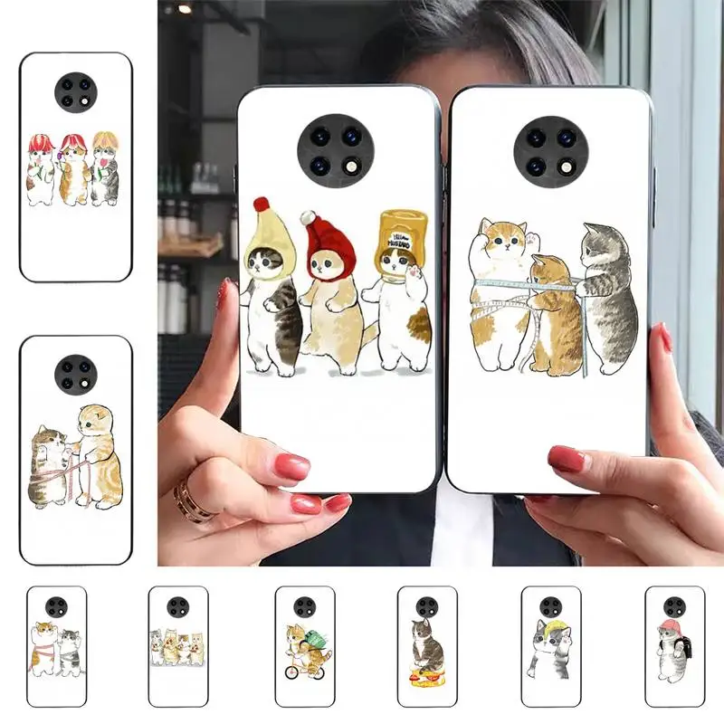 

Funny Cartoon Cat Phone Case for Samsung S20 lite S21 S10 S9 plus for Redmi Note8 9pro for Huawei Y6 cover