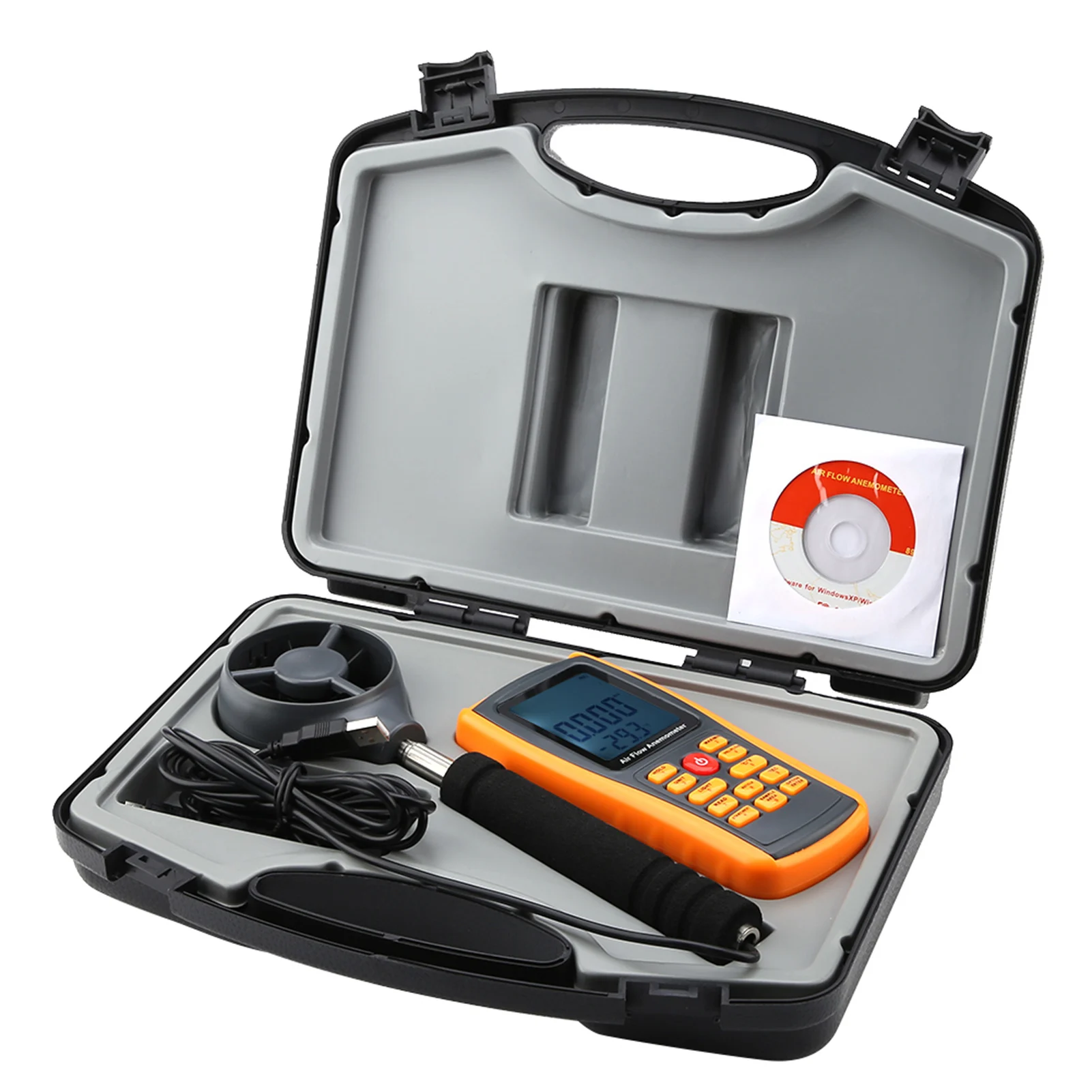 

GM8902+ LCD Display Digital Anemometer Air Flow Wind Speed Scale Meter