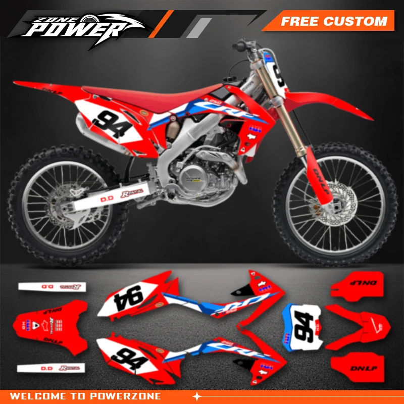 Наборы наклеек с графическими наклейками для мотоцикла Powerzone Honda CRF450 CRF450R 2009-2011 2012