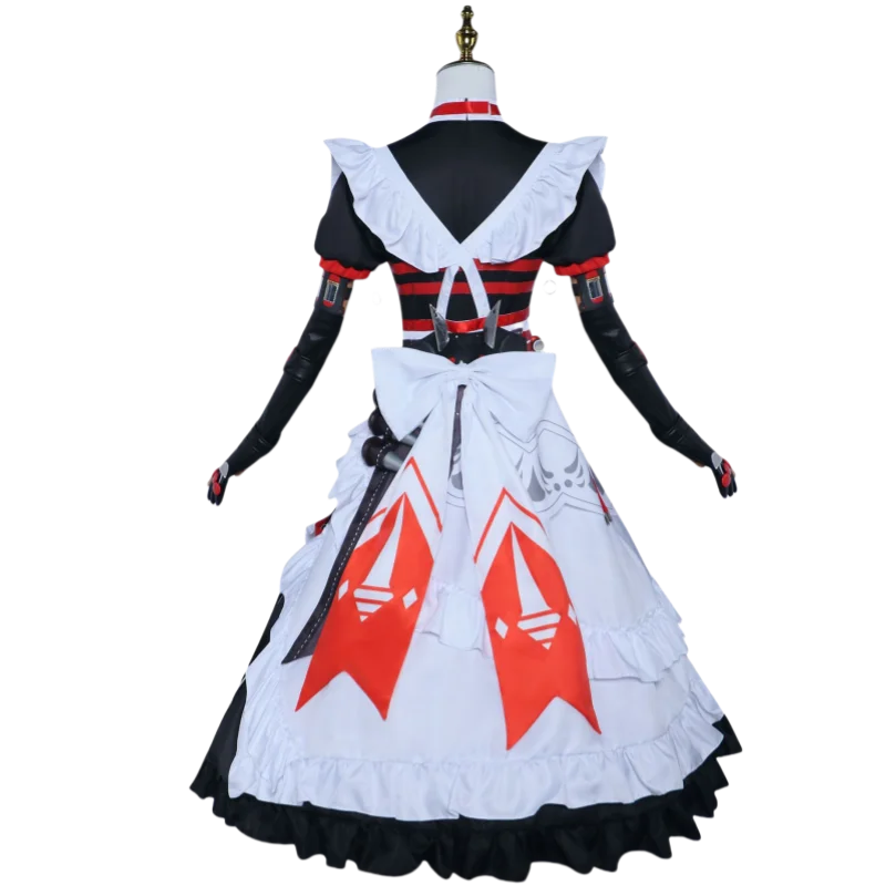 Александрина Себастьян Рина косплей костюм парик платье Zenless Zone Zero горничная