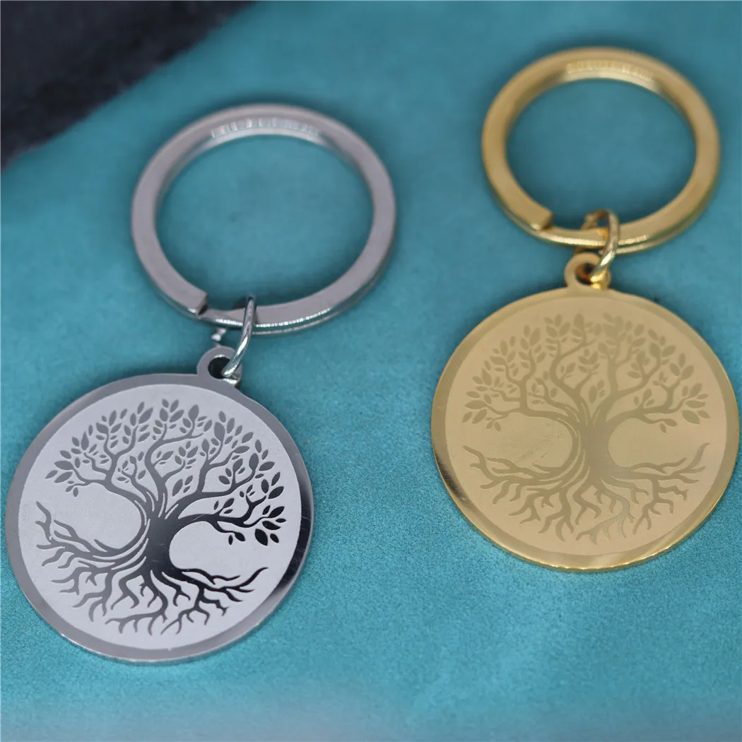 Брелок викингов с орнаментом Teldrassil, круглые подвески из нержавеющей стали, ювелирные украшения для мужчин и женщин