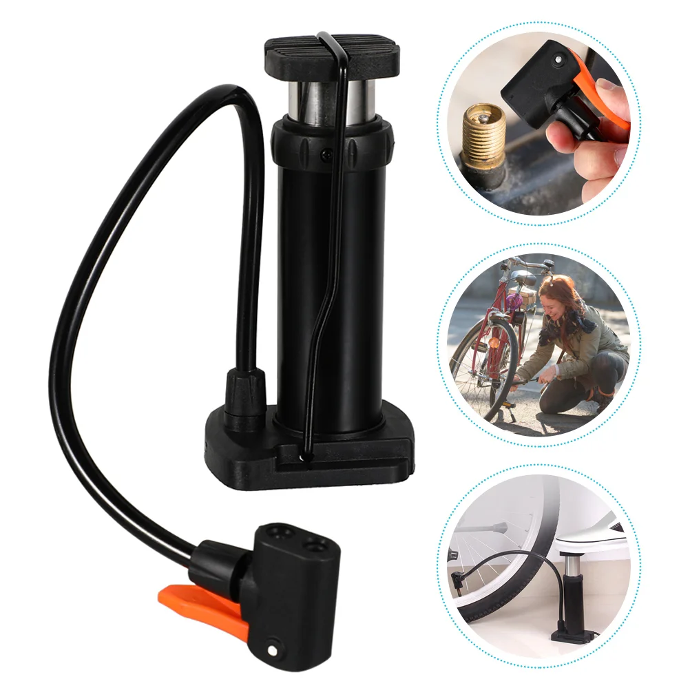 

Pump Tire Bike Bicycles Air Inflator Cycle Cycling Mini Foot Floorpressure Gauge Road