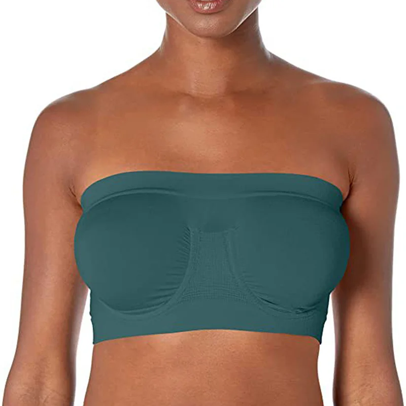 

Бюстгальтер-бандо женский бесшовный без бретелек, топ-Труба без бретелек, пикантный укороченный топ, нижнее белье, большие размеры