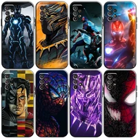 marvel luxury cool phone case for samsung galaxy s8 s8 plus s9 s9 plus s10 s10e s10 lite plus 5g back liquid silicon funda
