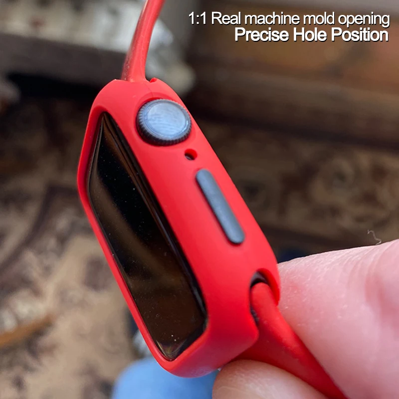 Мягкий силиконовый чехол из ТПУ для iWatch серии 3 2 1 38 мм 42 зеркальный бампер Apple Watch 4
