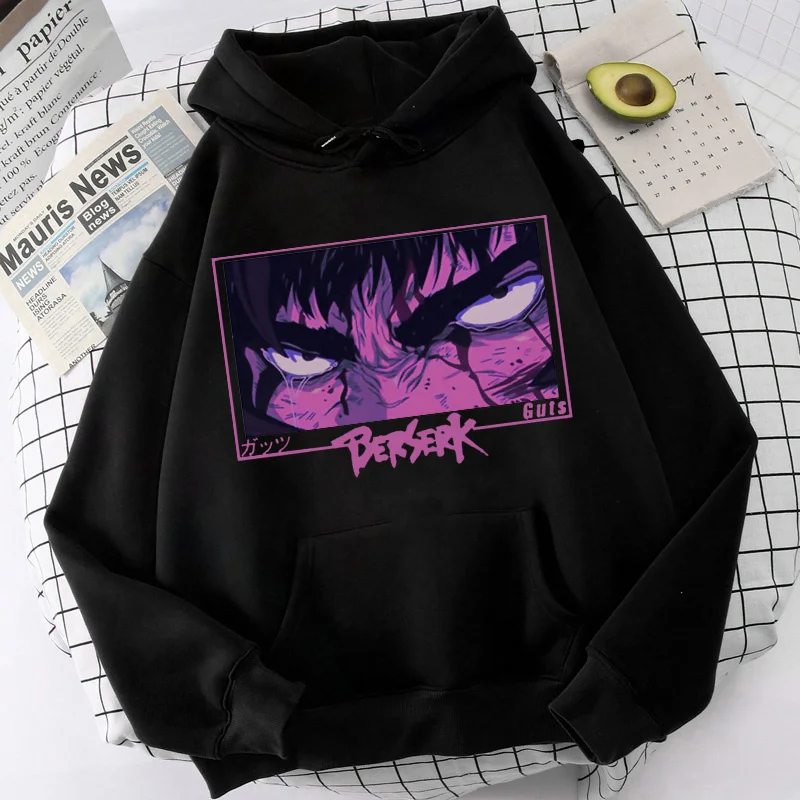 

Anime Berserk Guts hoodies female grunge anime printed y2k aesthetic women clothing hoody streetwear hip hop