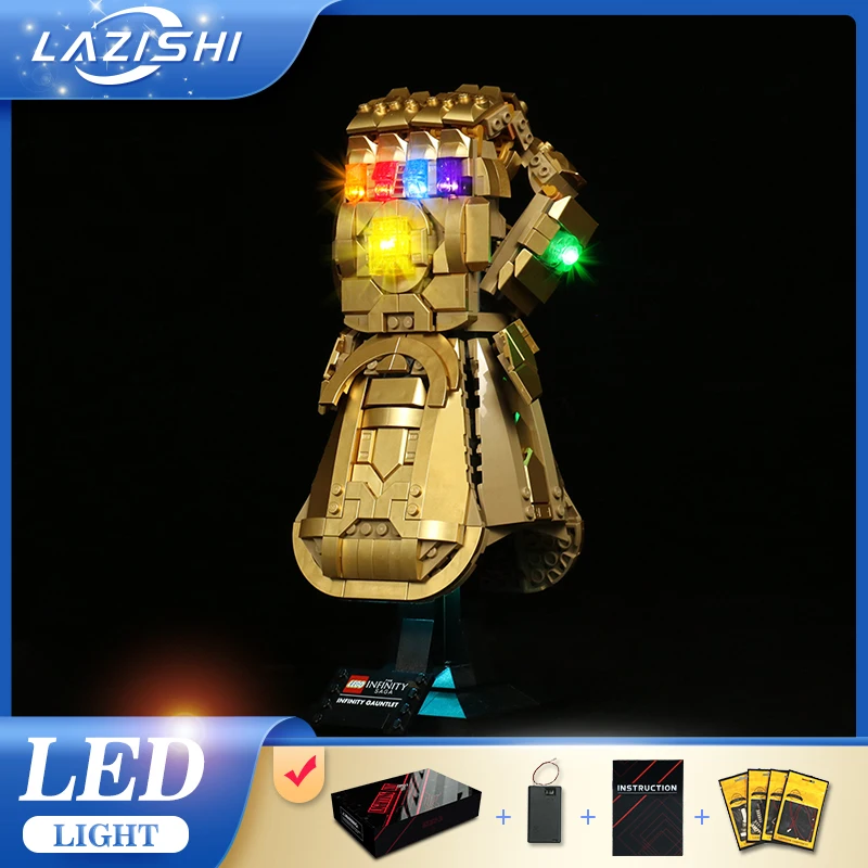 Светодиодный светильник Lazishi для 76191 Infinity Gauntlet Коллекционная модель игрушки