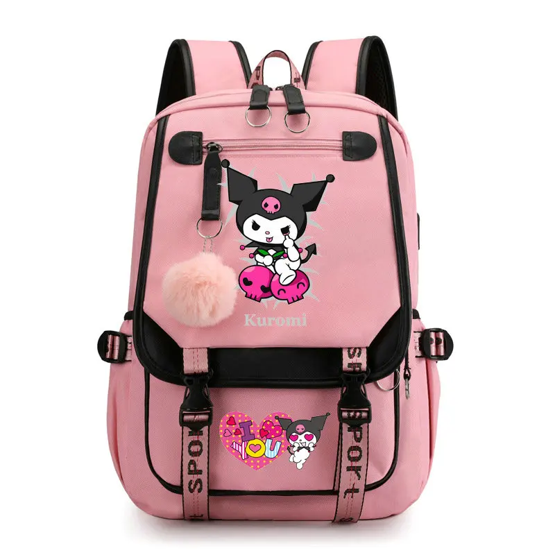 Милый женский рюкзак Kuromi школьные ранцы для учеников старших классов