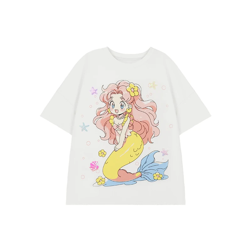 Детская Футболка С Мультяшным Принтом Летний Топ Для Мальчиков И Девочек