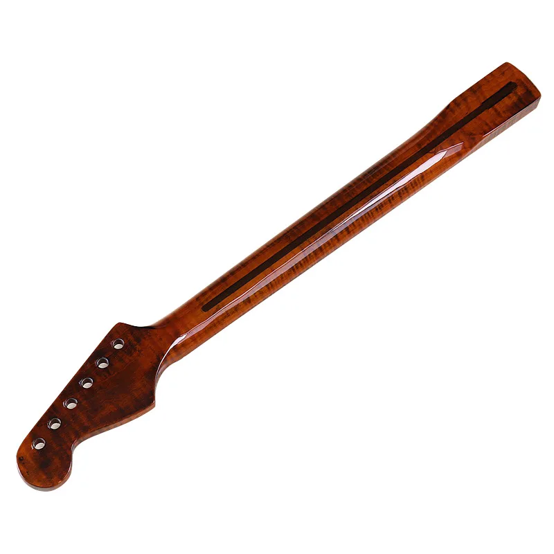 ST интегрированный 21-ладовый 6-струнный глянцевый клен с тигровым зерном шириной 5