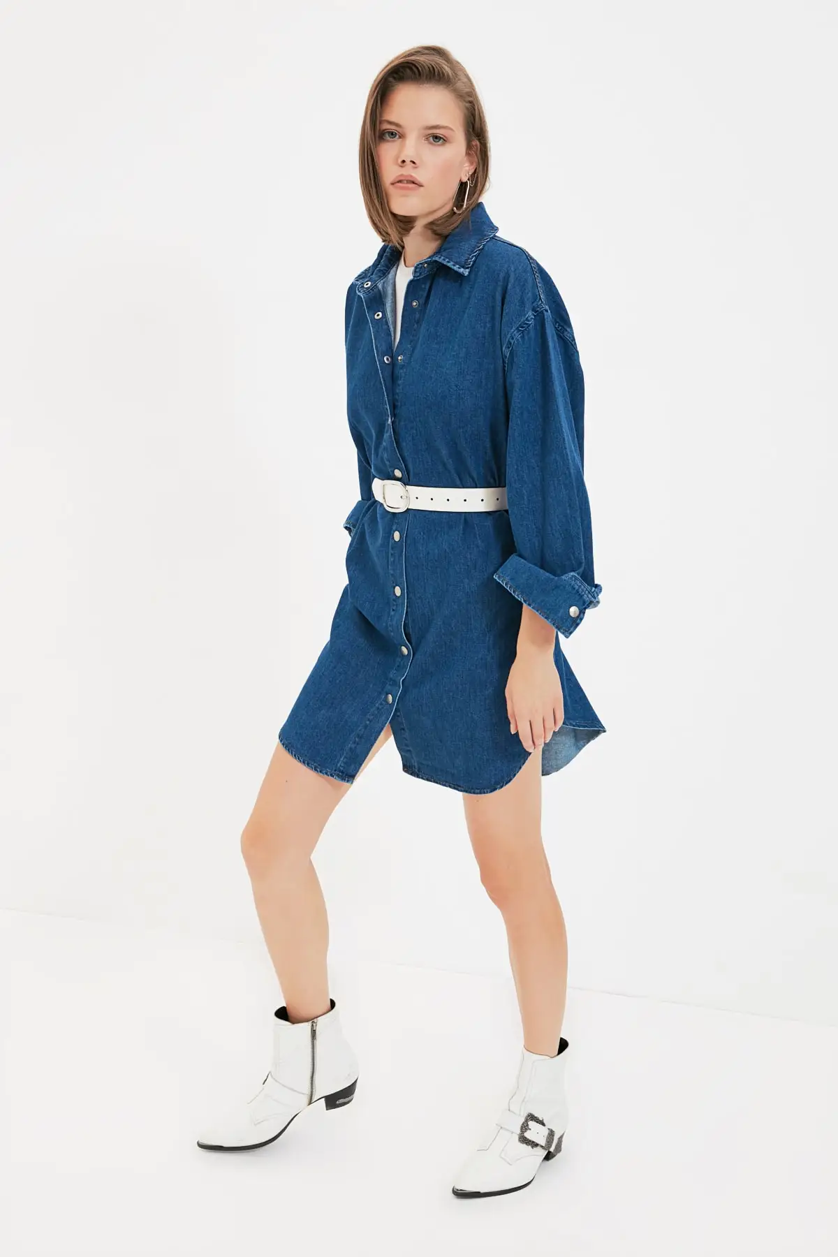 

Trendyol Oversize Denim Dress TWOAW22EL1377