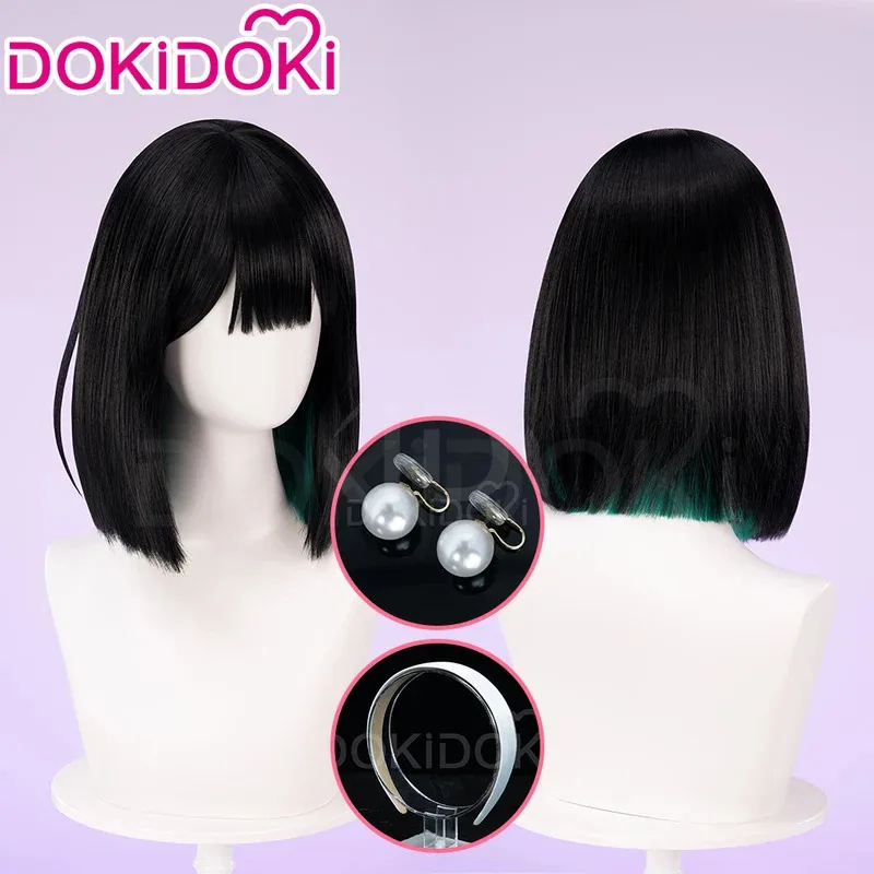 ♥   Новинка 2026 года В НАЛИЧИИ: Аниме-парик для косплея SUA DokiDoki, унисекс, 30 см, короткие волосы, в стиле Тилл R7, с чокером, татуировкой и клипсами для ушей, Крис (art.: 3920d90c83ace) - 3920d90c83ace