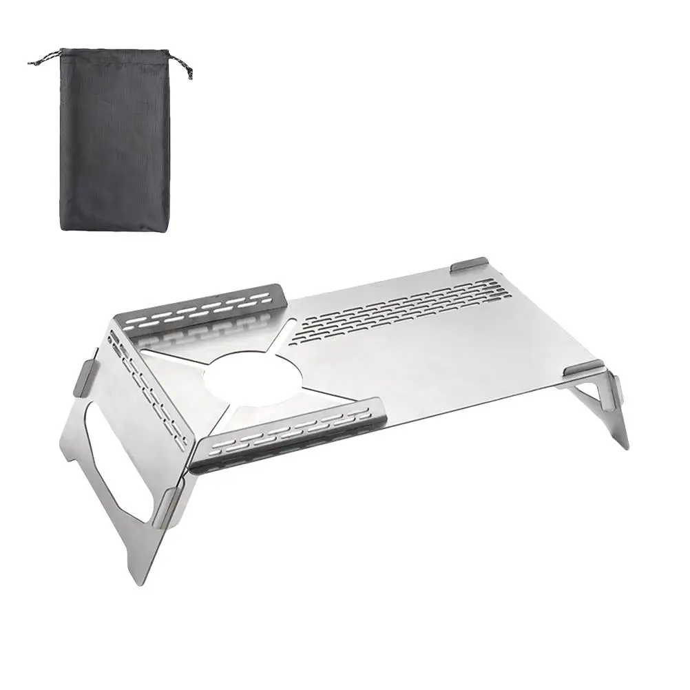 

Portable Camping Table Heat Shield Gas Stove Stand Windshield Camping Stove Folding Table Gas Burners Accessories