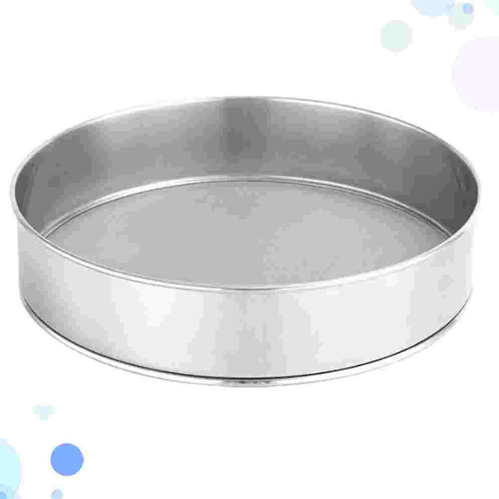 

Flour Sifter Mesh Sieve Strainer Fine Bakingstainless Steel Filter Round Shaker Sifting Kitchen Metal Sugar Large Cake Strainers