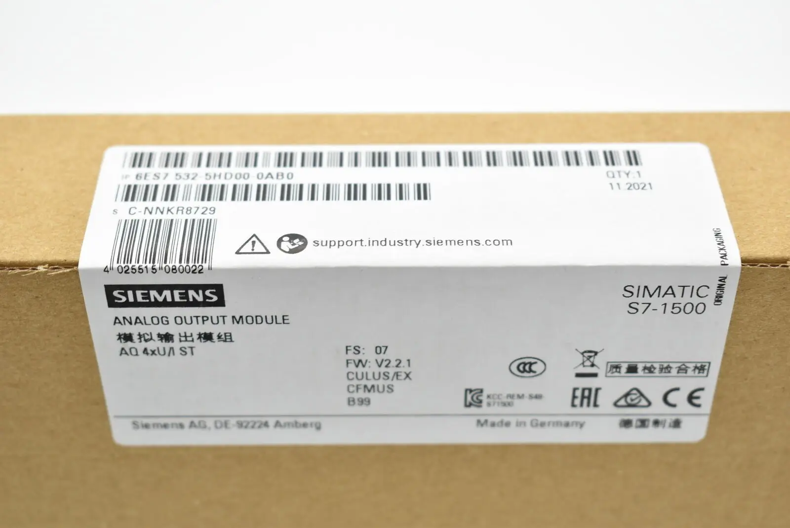 

Brand New Siemens 6ES7532-5HD00-0AB0 6ES7532 5HD00 0AB0