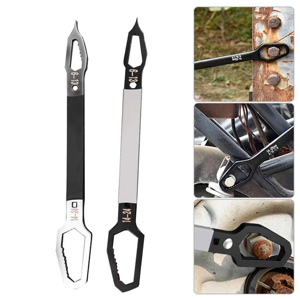 

6-24mm Universal Double Ended Wrench Self-Tightening Universal Wrench Set Screw Nut Wrench Repair Car Repair Tool
