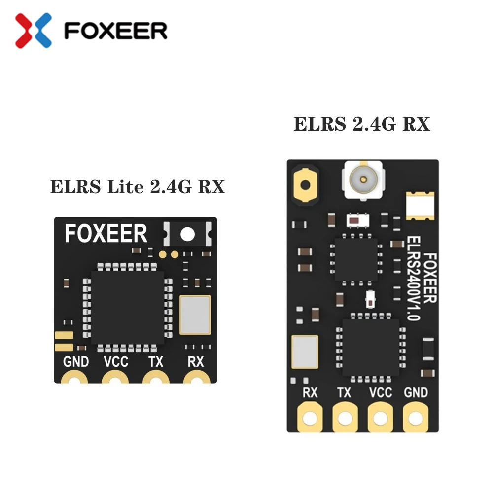 

Приемник Foxeer ELRS Lite 2,4G, встроенная керамическая антенна, индикатор LNA для ELRS 2,4G TX RC FPV, запчасти для дрона дальнего радиуса действия