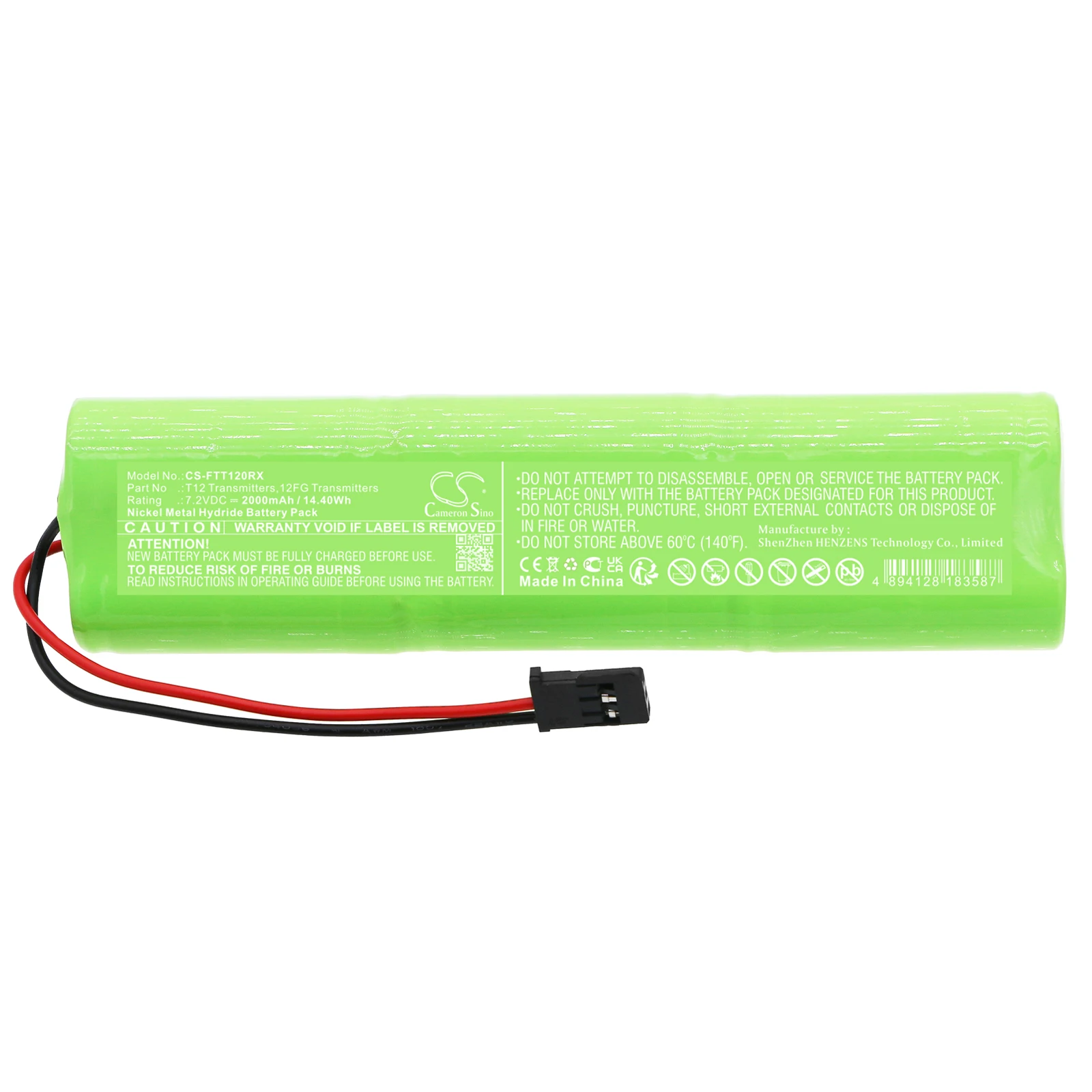 Аккумулятор Acement для передатчиков Futaba 12FG 8FG Super T12 T8FG 2000 мАч / 14 40 Втч двустороннее