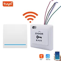 Tuya Wifi Smart Switch Door Exit Push Release Button Smart Switch For Access Control System Remote Control For Tuya Smart Life