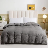 evich polyester grey seersucker material comforter bedding sets for 3pcs high end current season pillowcase and quilt cover