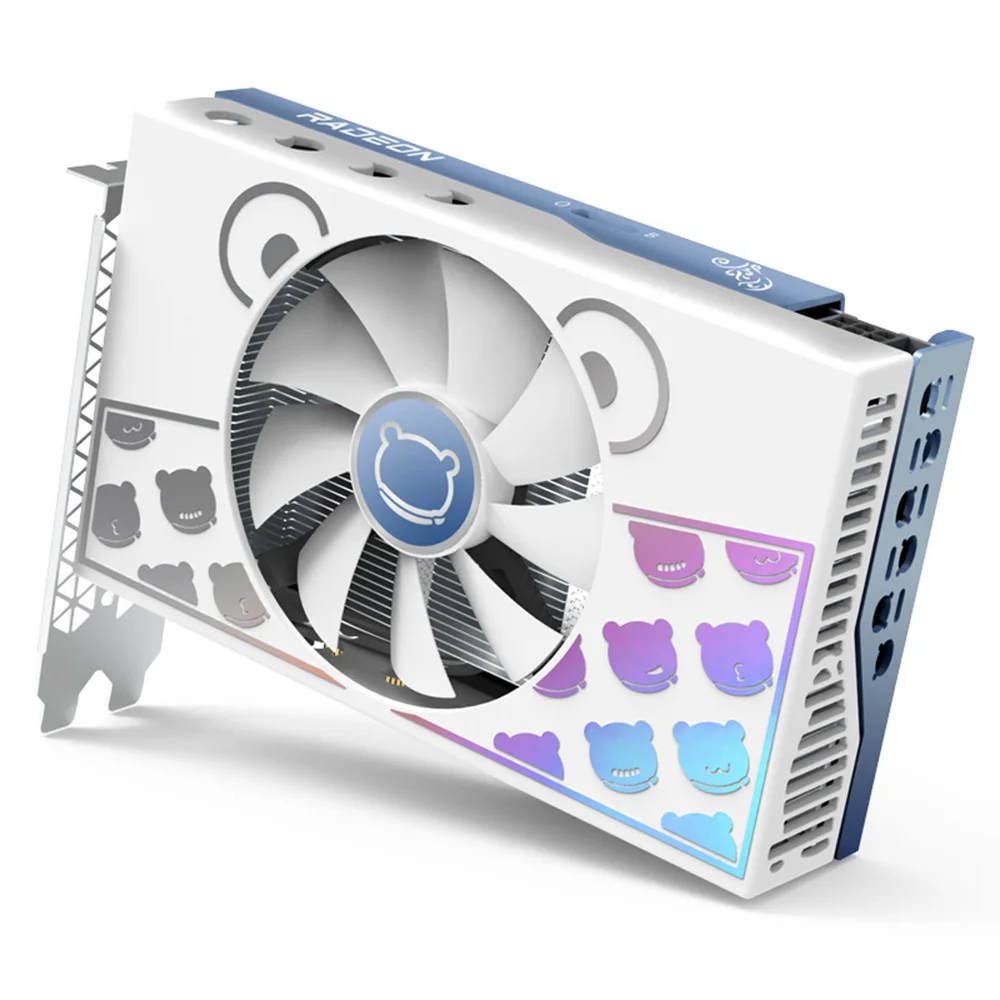 Игровая видеокарта Yeston RX6500XT 4G D6 MA 4 ГБ/64 бит/GDDR6 скорость памяти 18 Гбит/с DP + HD