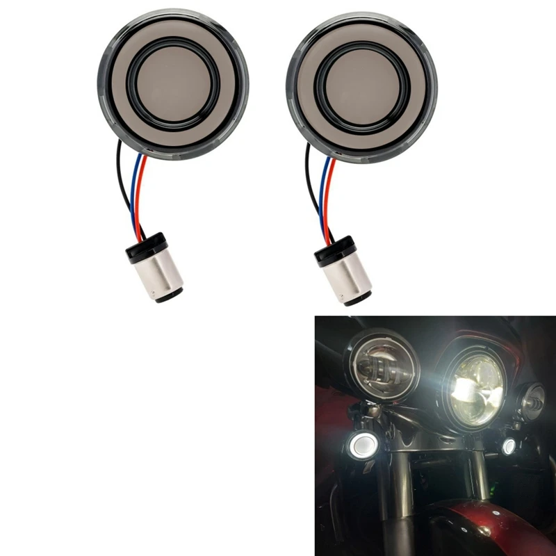 1 пара 1157 стиль пули цвет Копченый сигнал поворота аналогичный для Sportster XL883 X48 1200