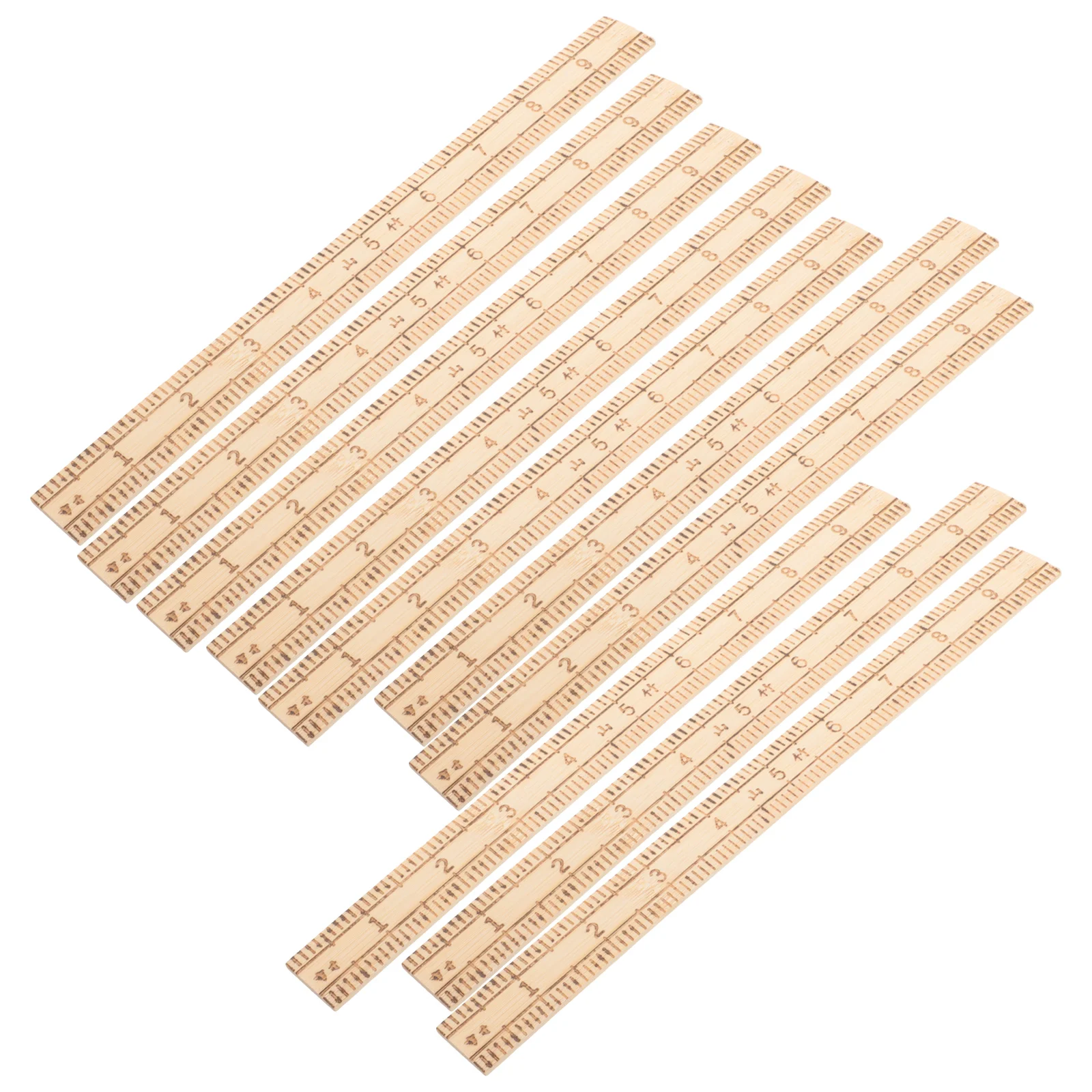 

10 шт. линейки с прямыми краями бамбуковые рабочие измерения рисунок шитье сантиметр Удобная Новинка